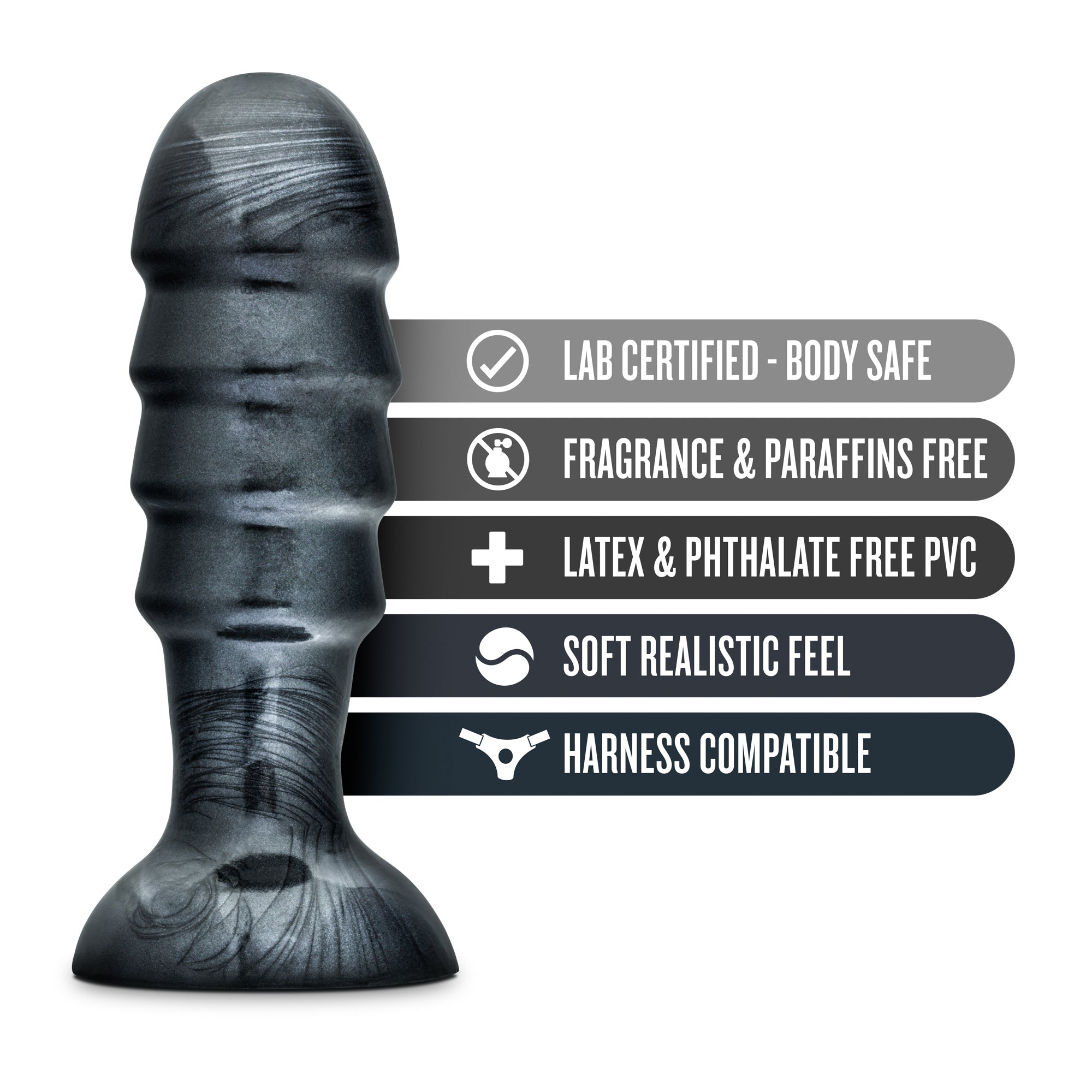 Jet Bruiser Carbon Metallic Black Butt Plug Bruiser