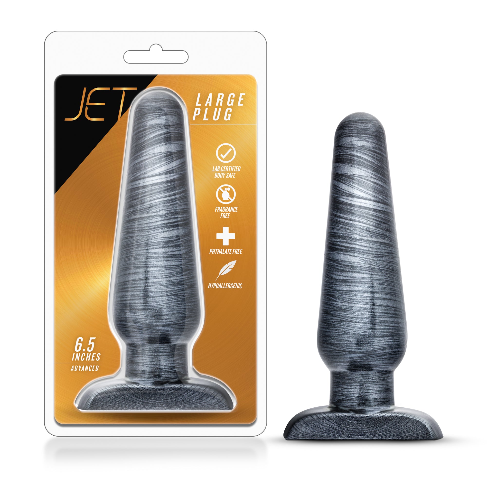 Jet Large Plug Carbon Metallic Black Large Plug