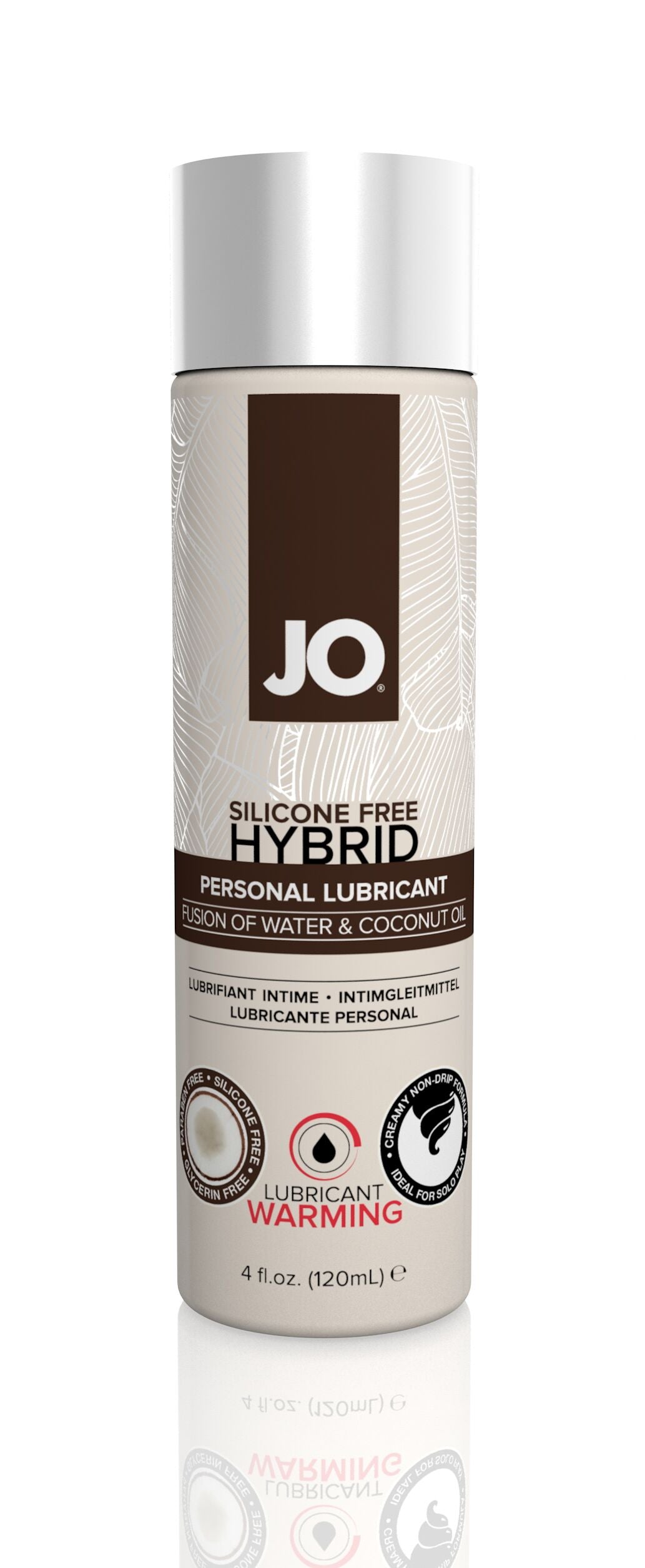 Jo Hybrid Lubricant W/coconut 4 Oz Warming