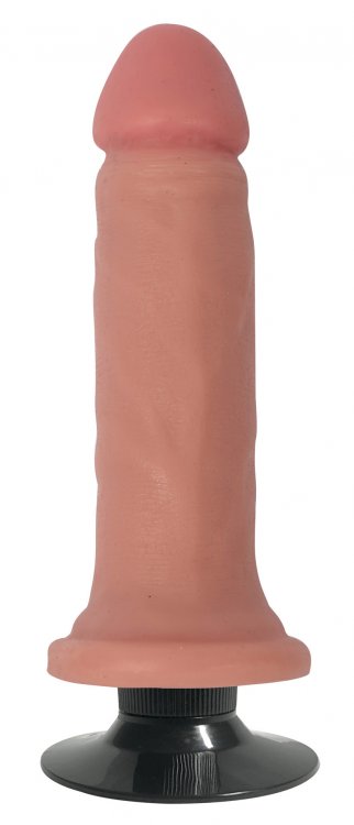 Jock Bareskin Vibrating Vanilla Dildo 6in