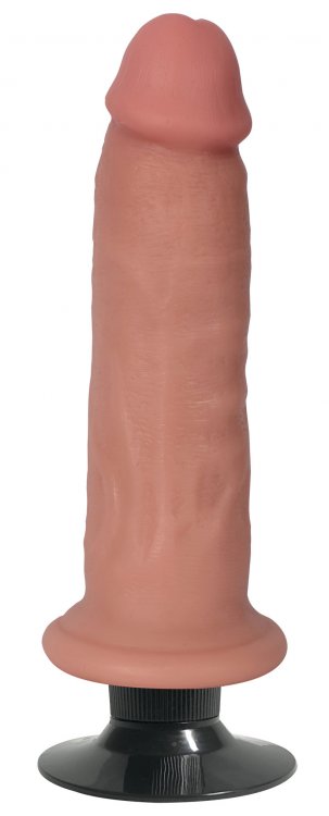 Jock Bareskin Vibrating Vanilla Dildo 7in