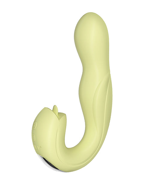 Joi Rotating Head G-spot Vibrator & Clit Licker Yellow