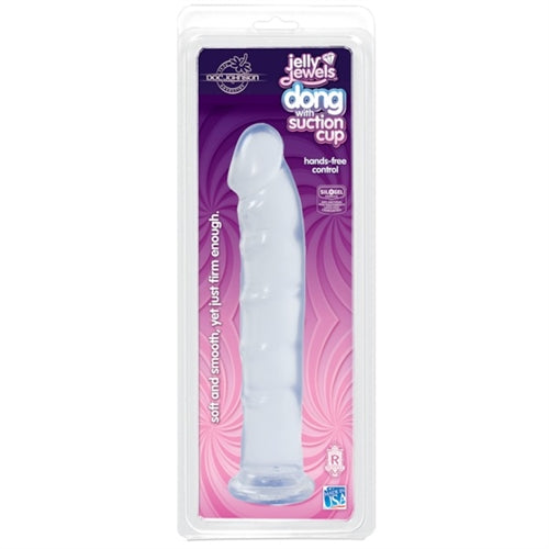 Juicy Jewels - Dong With Suction Cup - Clear