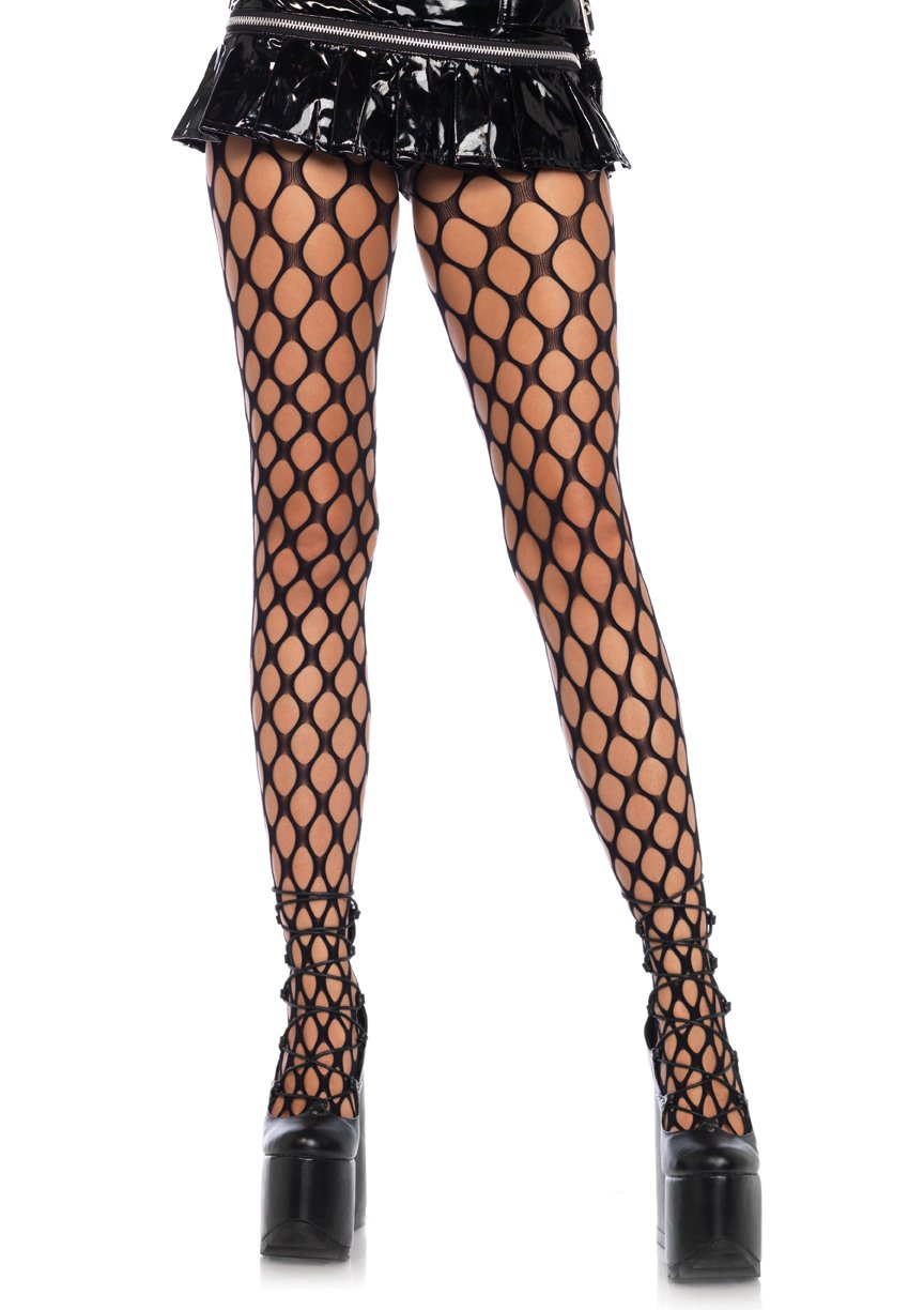 Jumbo Pothole Net Tights Black / One Size