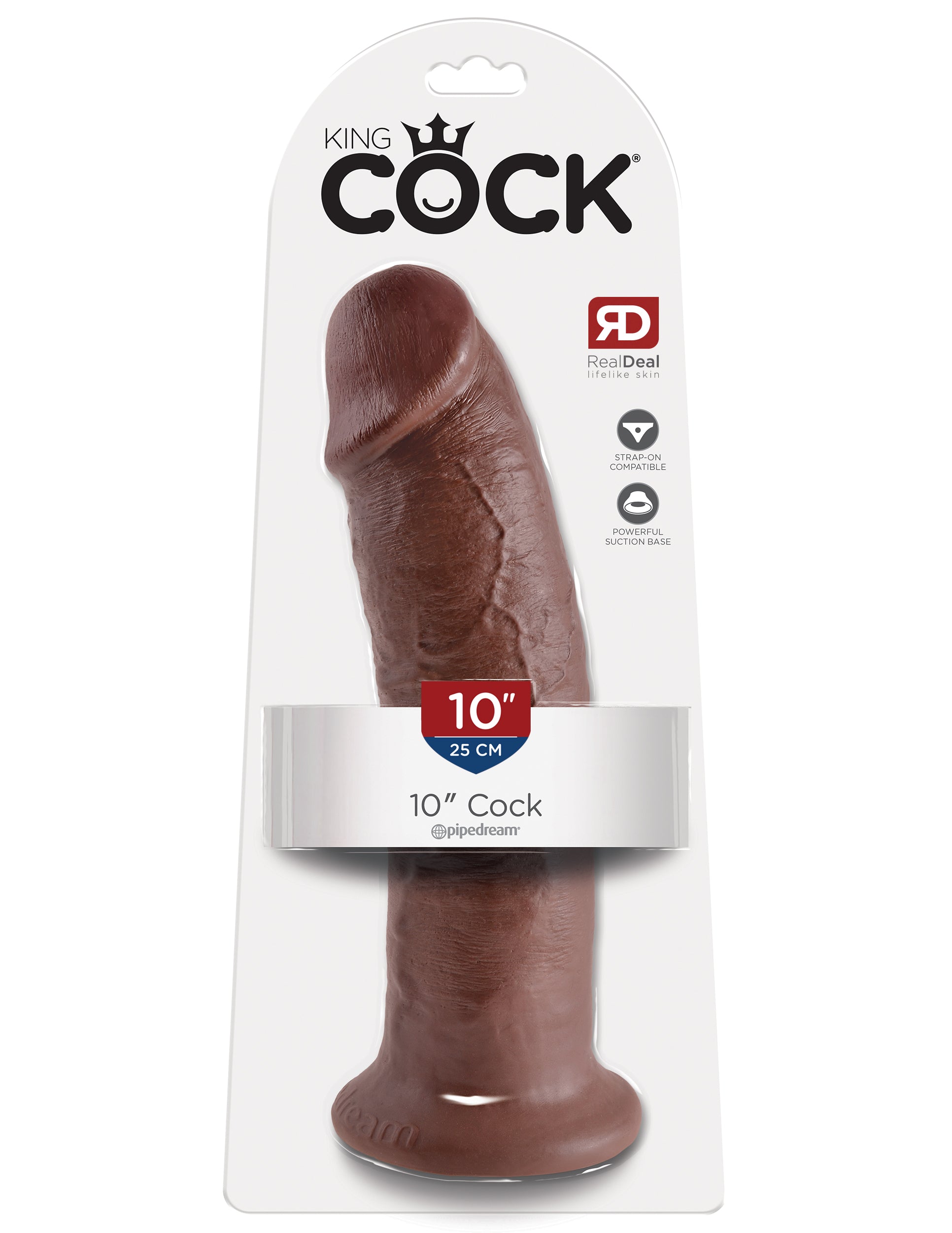 King Cock 10-Inch Cock Brown