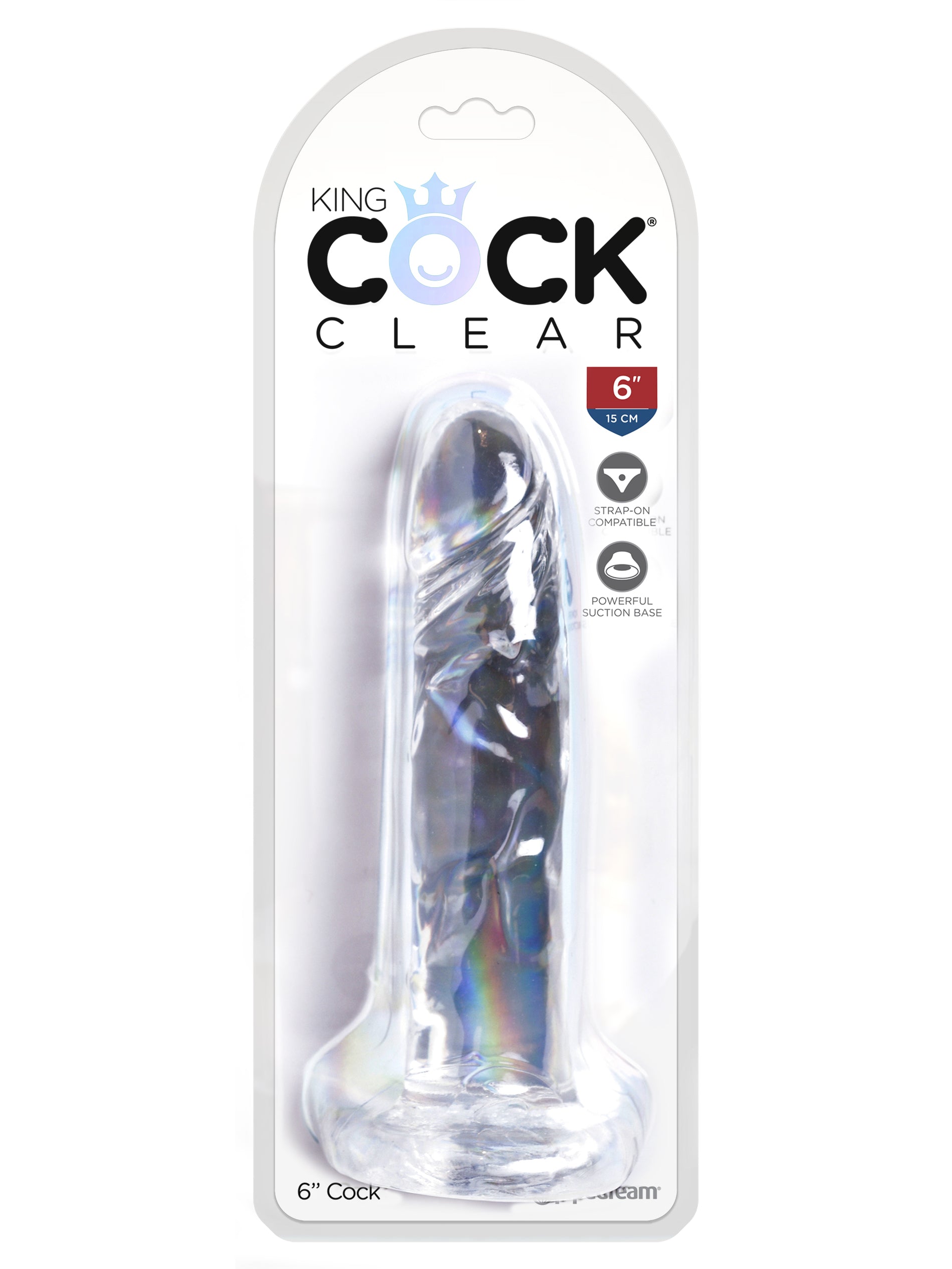 King Cock 6"Clear Dildo 6"