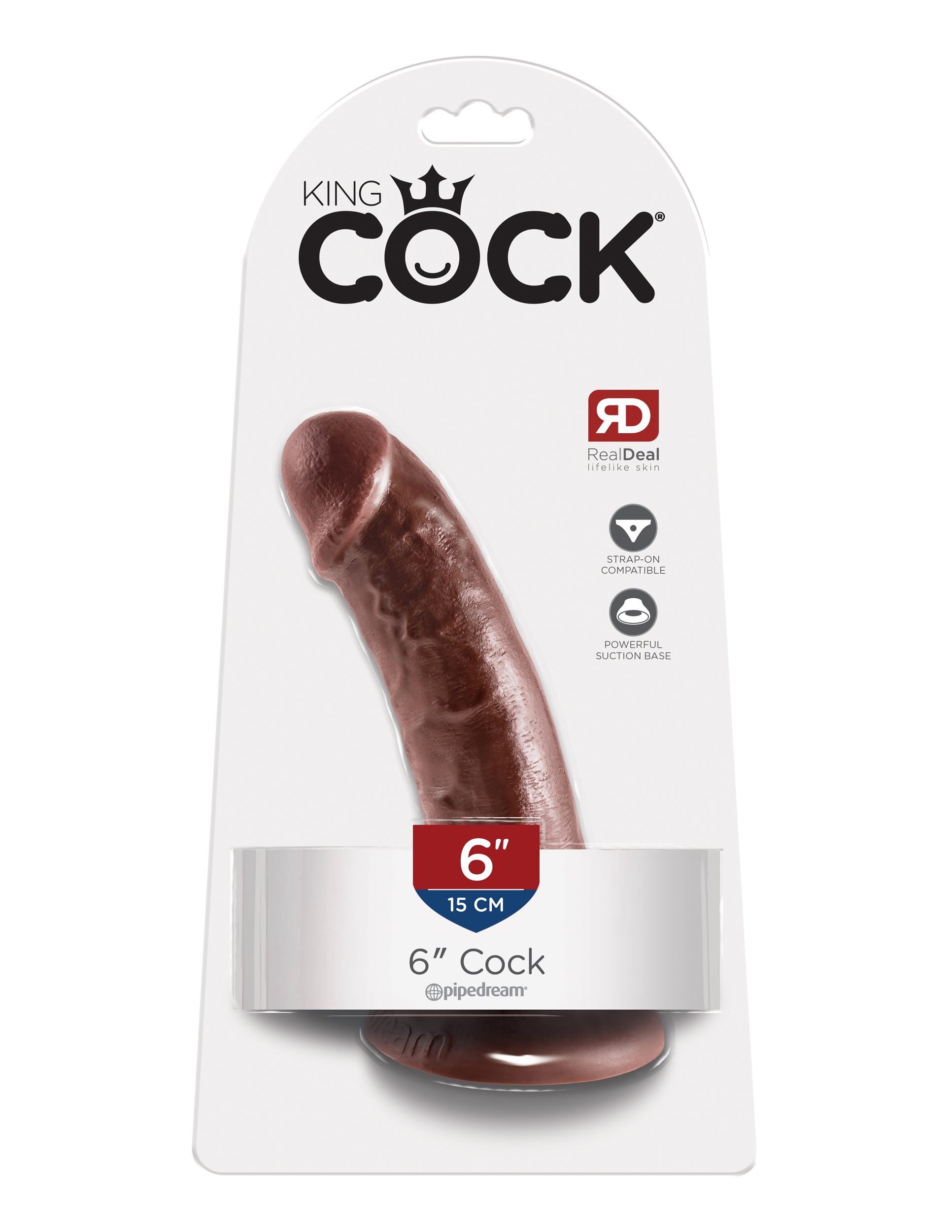 King Cock 6-Inch Cock - Brown Brown