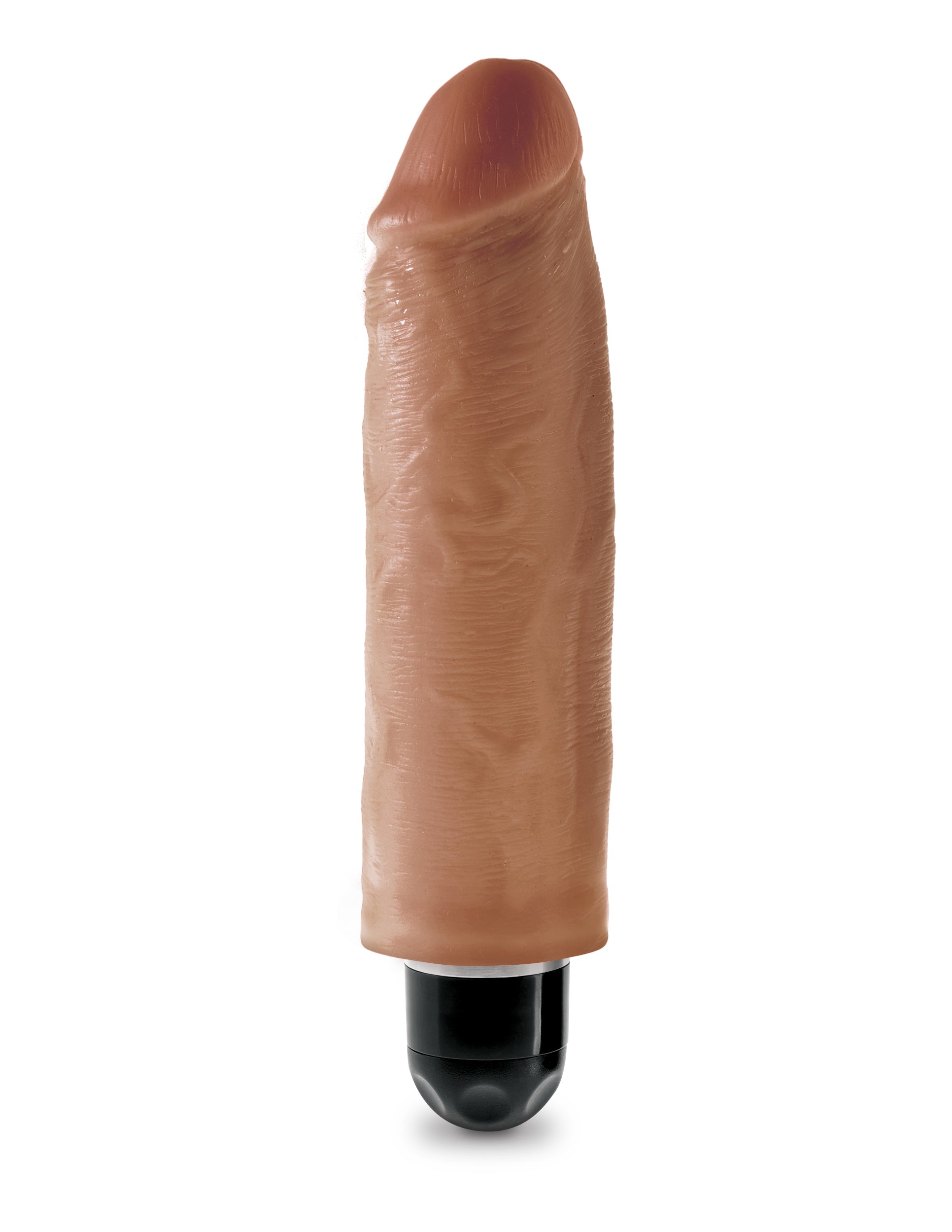 King Cock 6&quot; Vibrating Stiffy Tan