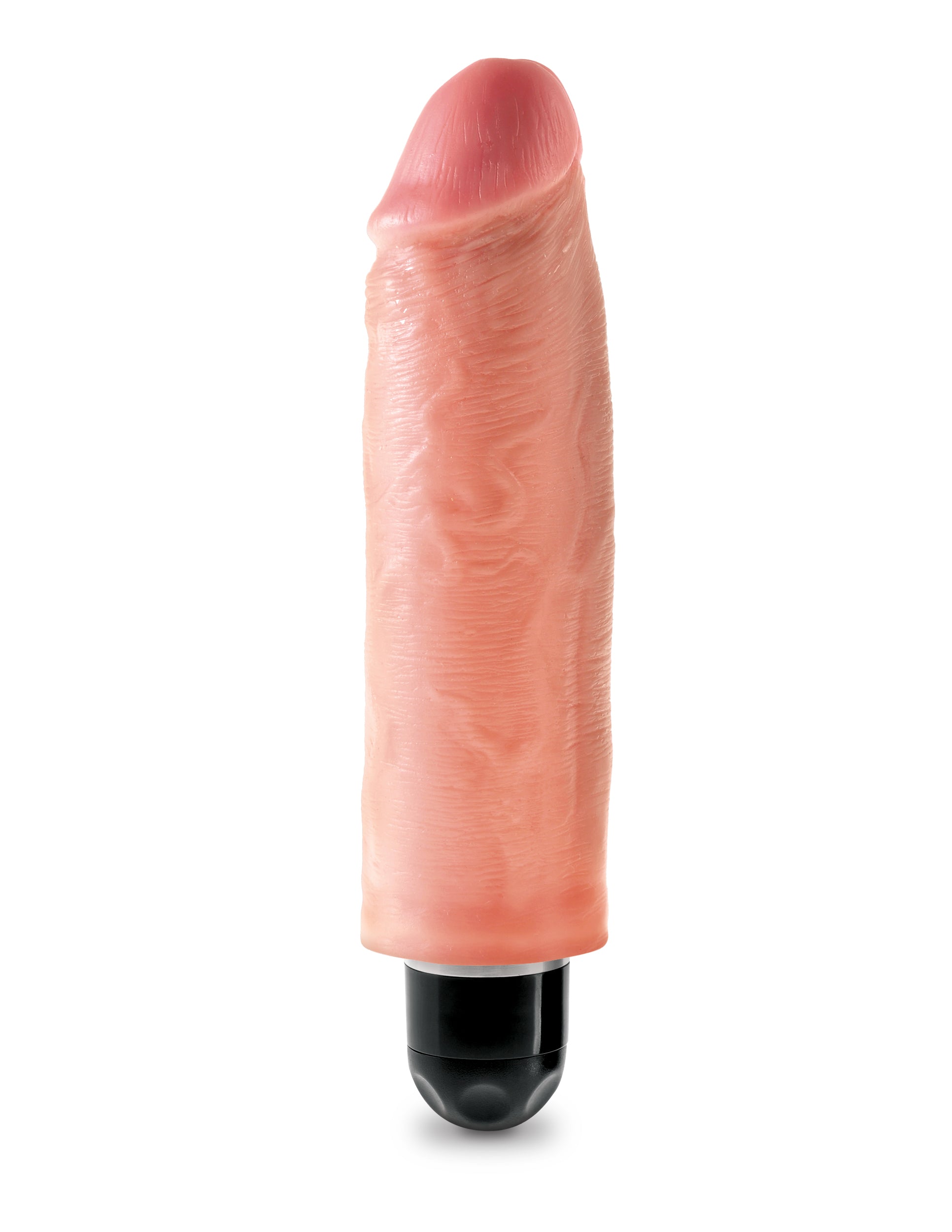 King Cock 6" Vibrating Stiffy Beige