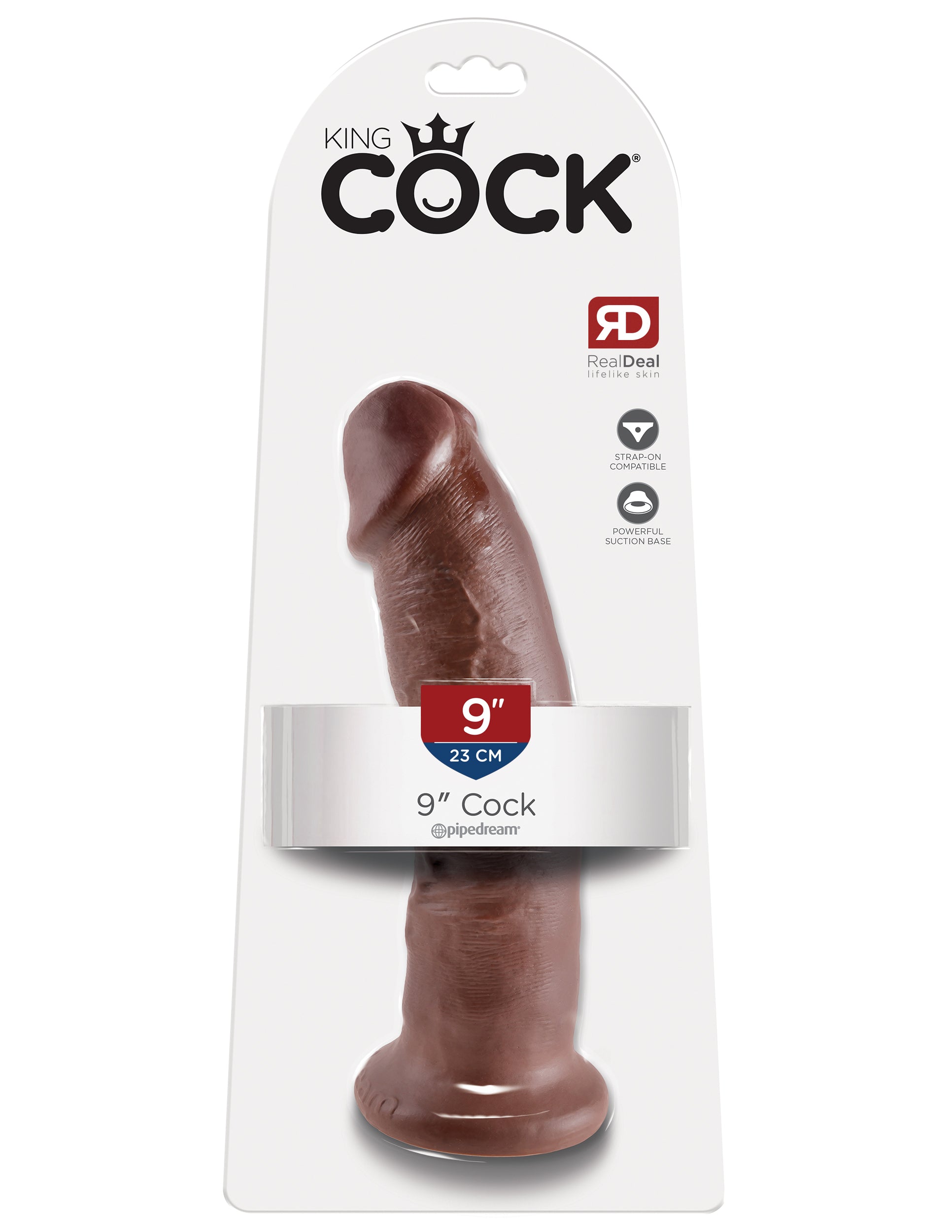 King Cock 9-Inch Cock - Brown Brown