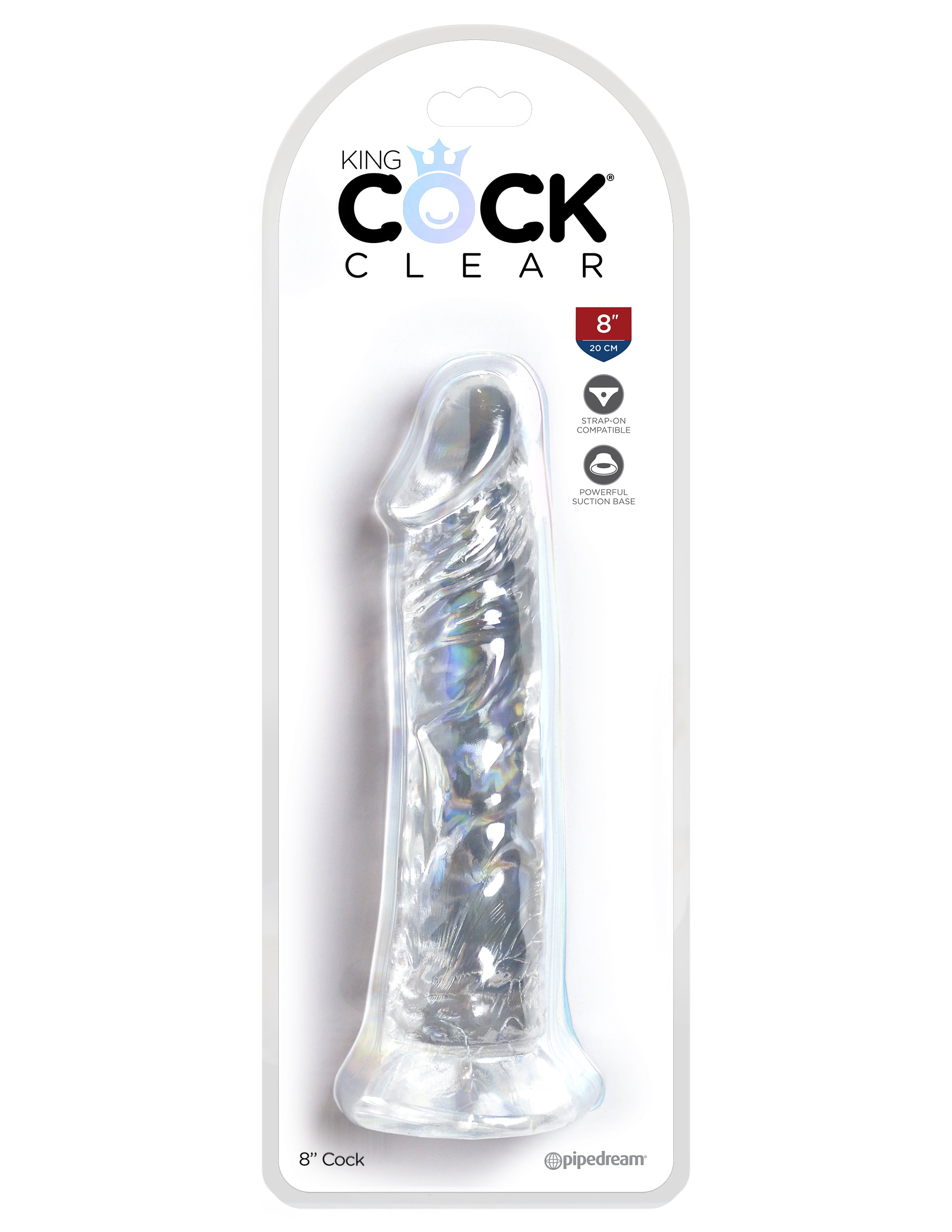 King Cock Clear 8-Inch Cock 8"