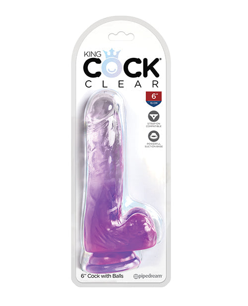 King Cock Clear Dildo w/ Balls