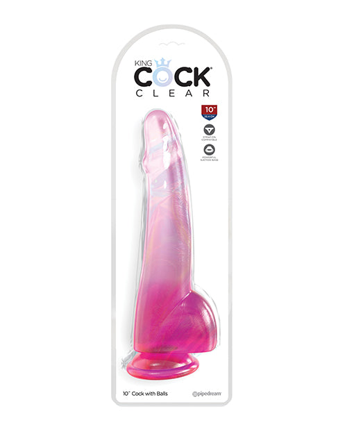 King Cock Clear Dildo w/ Balls