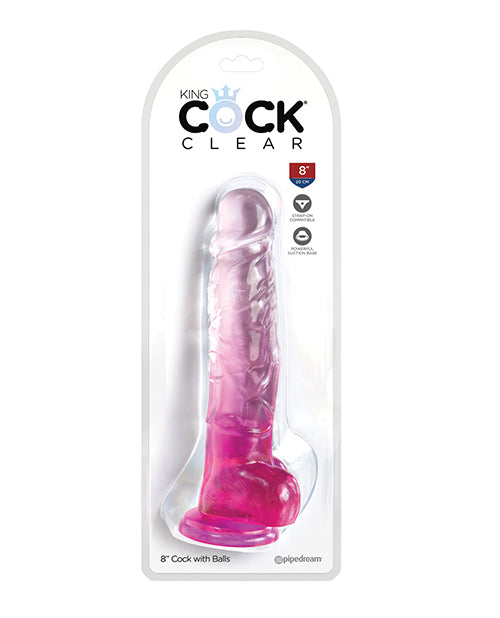 King Cock Clear Dildo w/ Balls