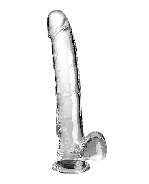 King Cock Clear Dildo w/ Balls Clear / 11"