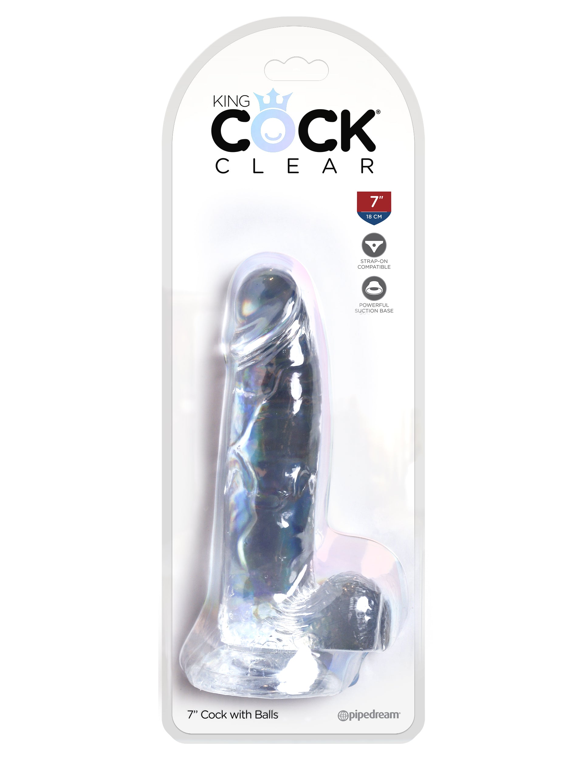 King Cock Clear In Cock W/ Balls 7