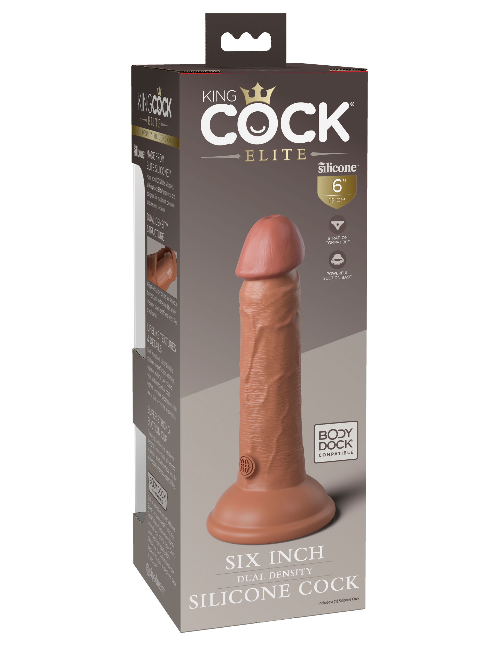 King Cock Elite 6 Inch Silicone Dual Density Cock