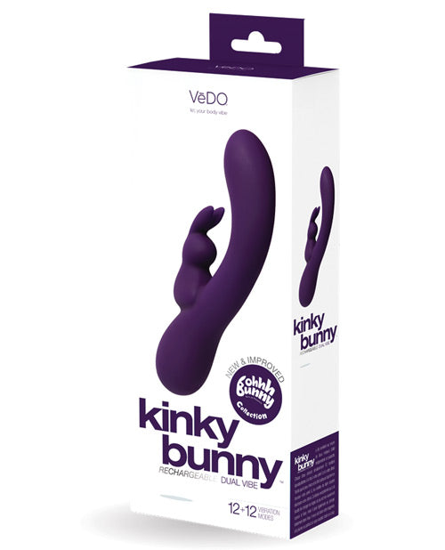 Kinky Bunny Plus Rechargeable Rabbit - Pink Deep Purple
