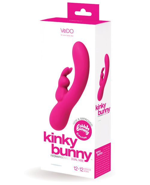 Kinky Bunny Plus Rechargeable Rabbit - Pink Foxy Pink