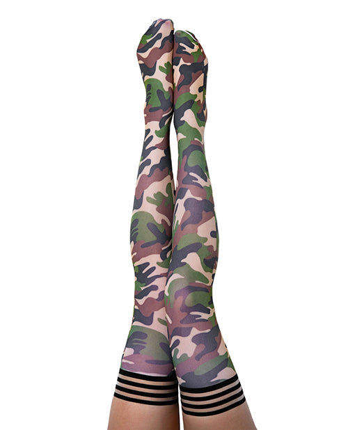 Kix'ies Alex Thigh High Camouflage A