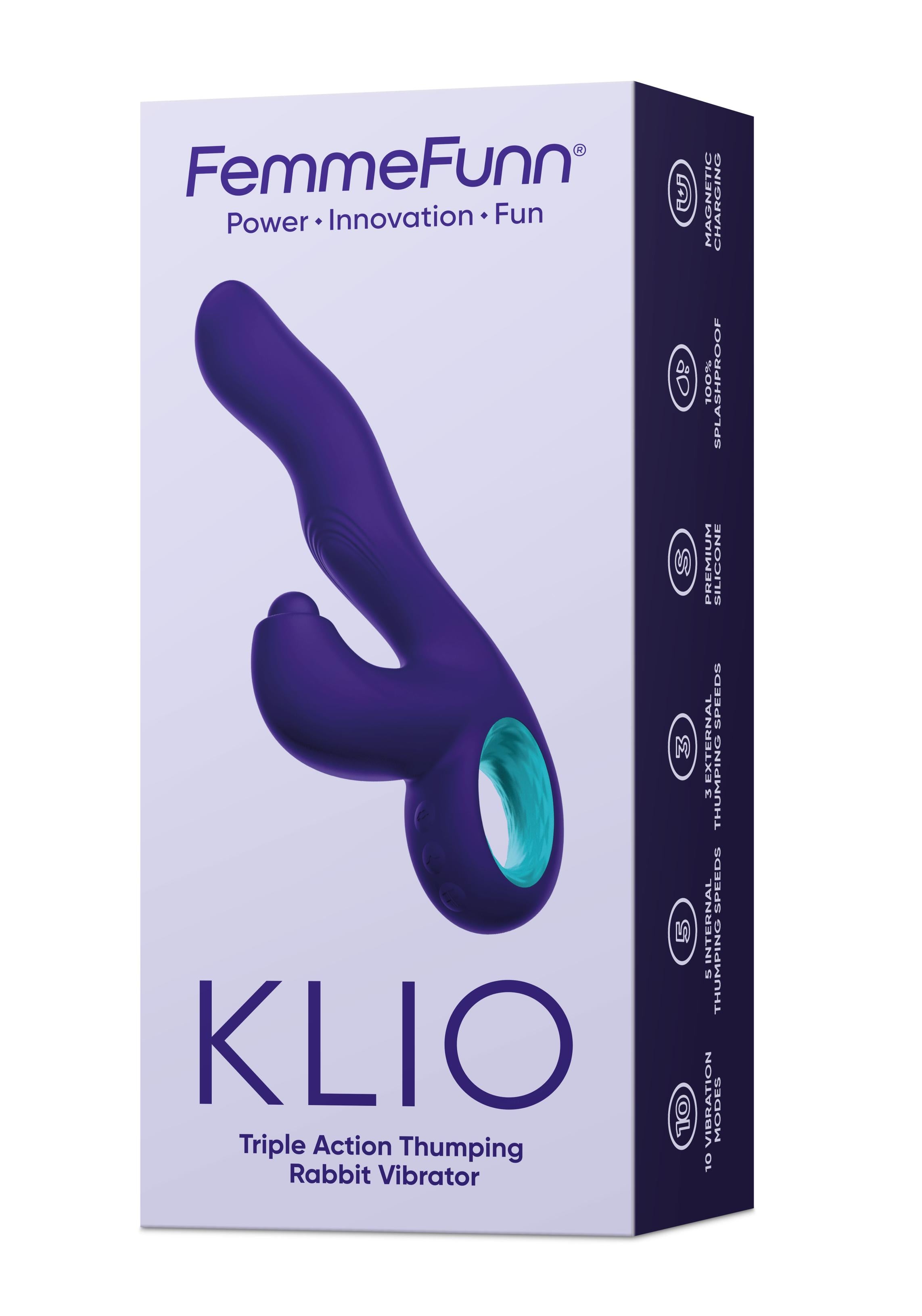 Klio Triple Action Thumping Rabbit Vibrator