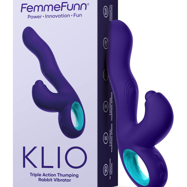 Klio Triple Action Thumping Rabbit Vibrator