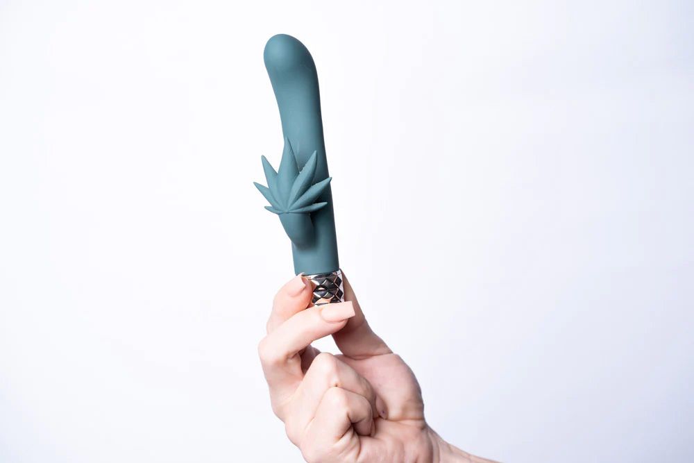 Kusha 10 Function Rechargeable Silicone Cannabis Rabbit Vibrator