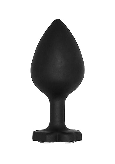 Large Lucky Diamond Butt Plug Black