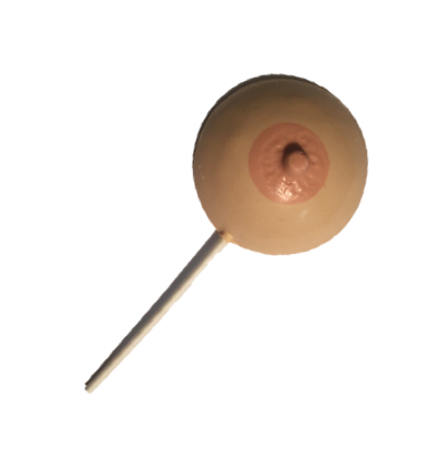 Large Single Boob W/stick Butterscotch