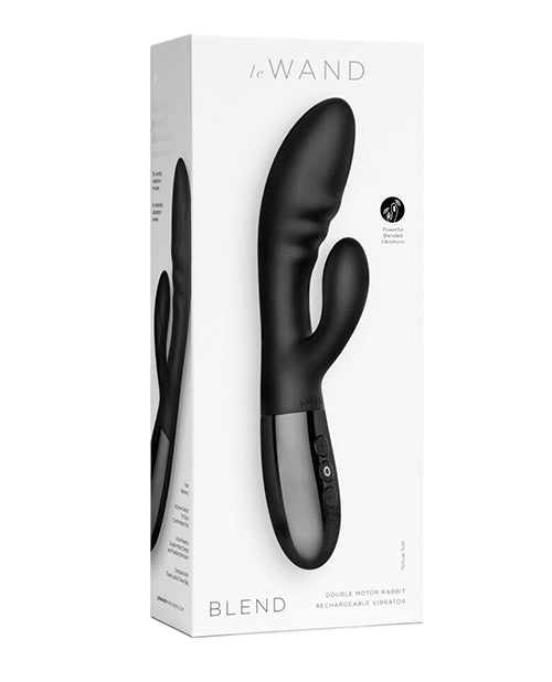 Le Wand Blend Double Motor Rabbit Rechargeable Vibrator Black