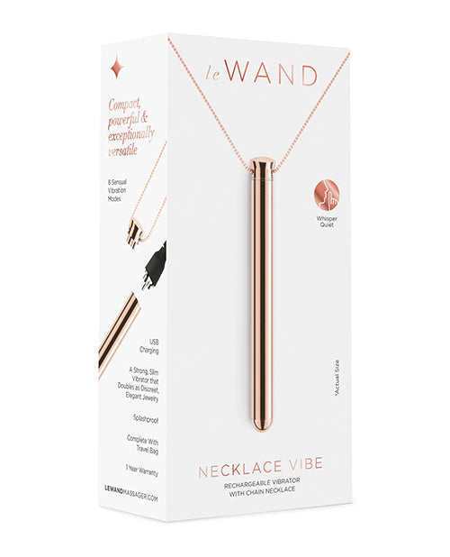 Le Wand Vibrating Necklace Rose Gold