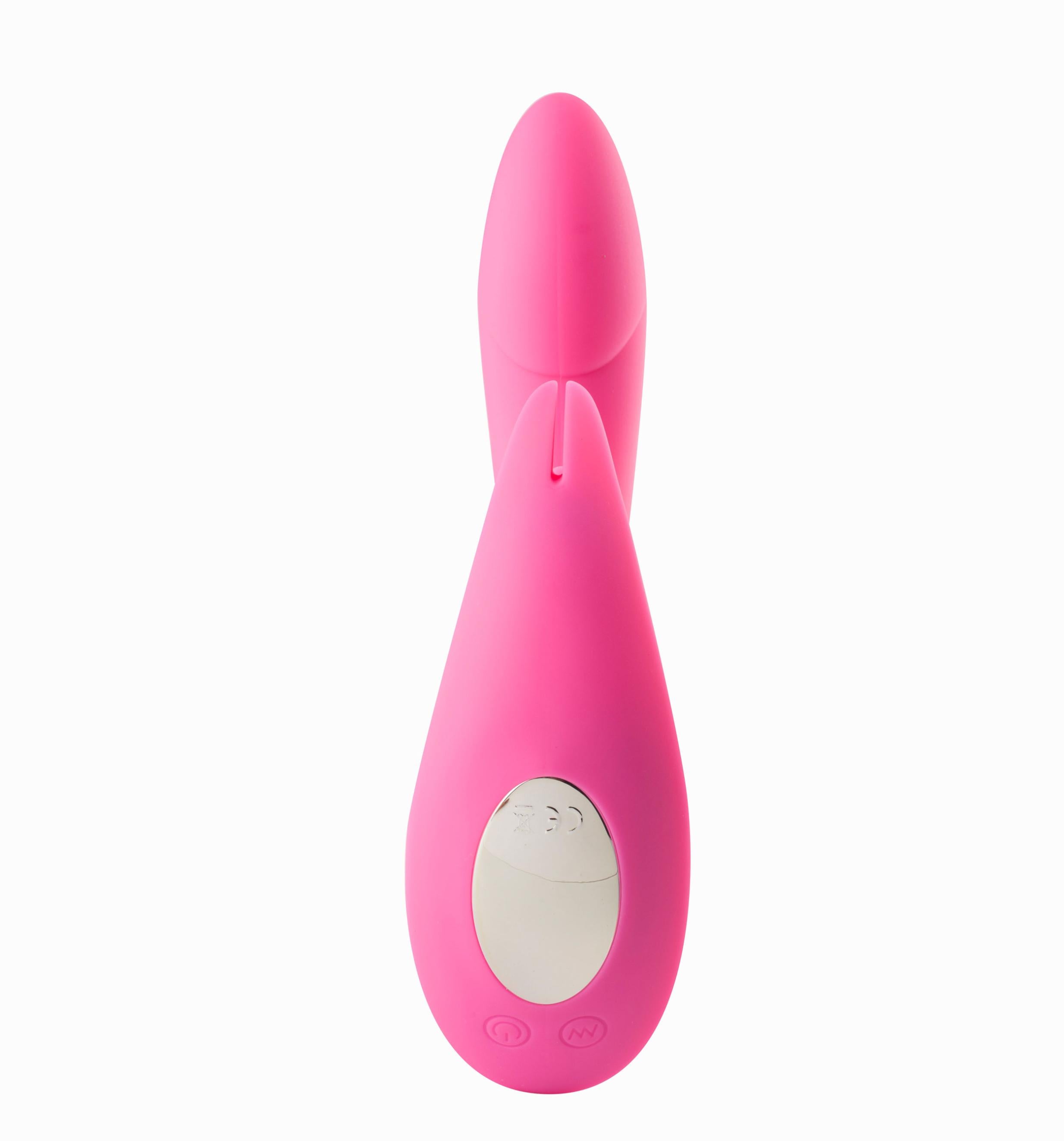 Leah USB Rechargeable Silicone 10-Function Rabbit Vibrator - Pink