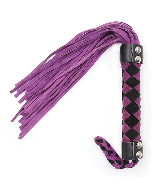 Leather Flogger Purple