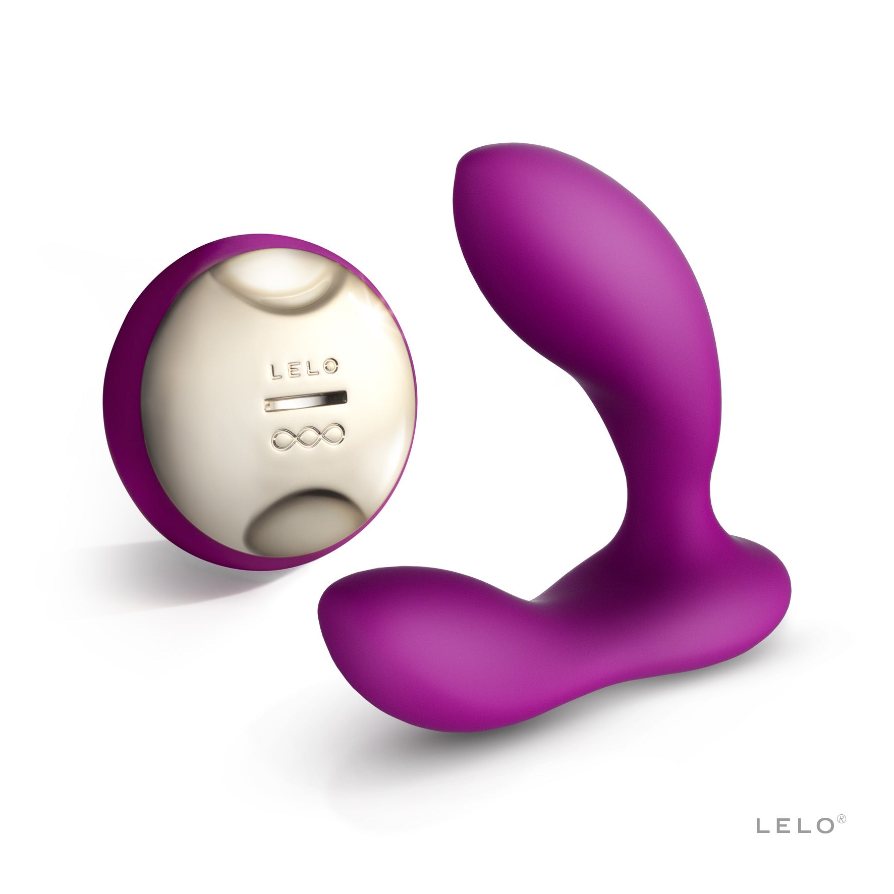 LELO Hugo Black Prostate Massager Deep Rose