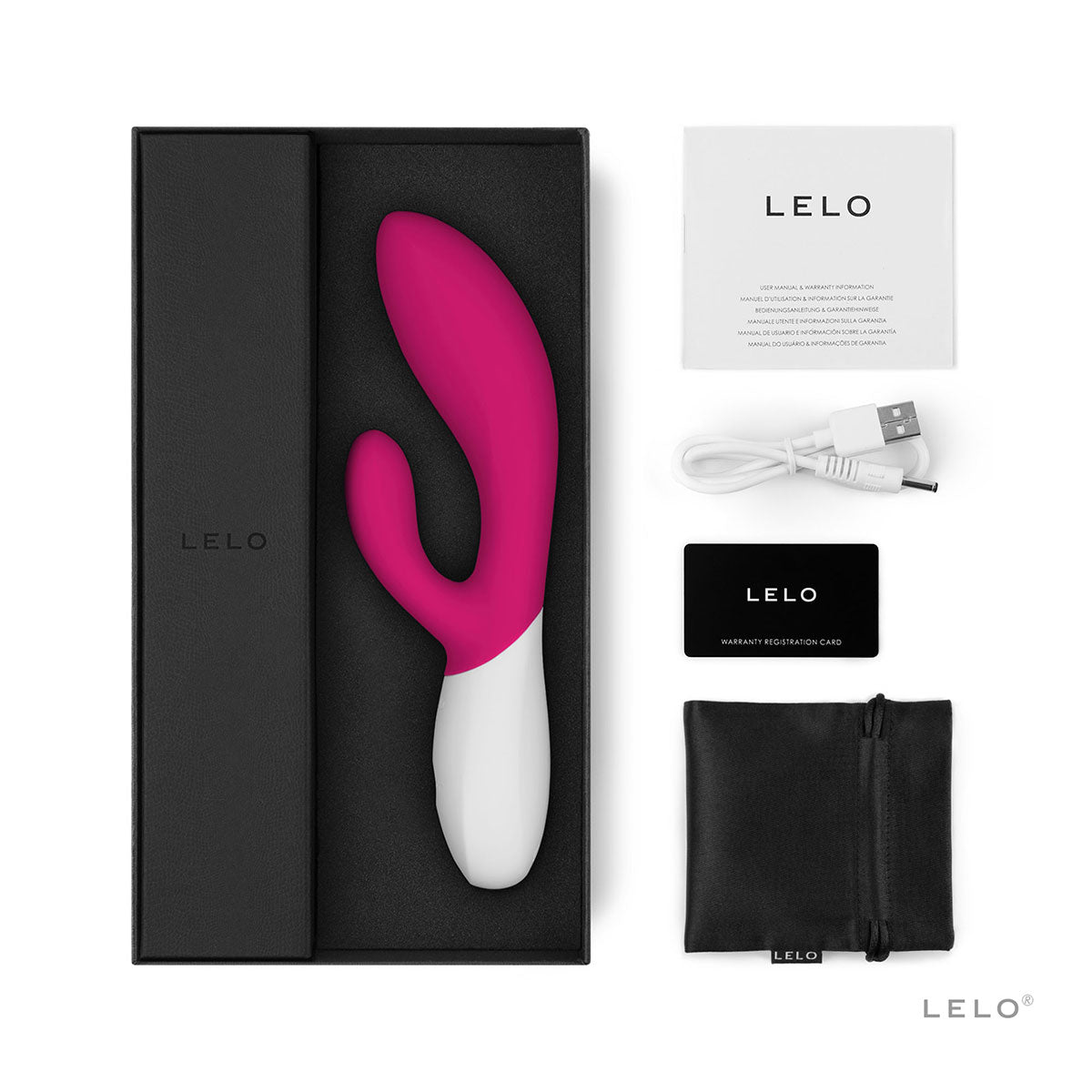 LELO Ina Wave 2 California Sky Pink Rabbit Vibrator