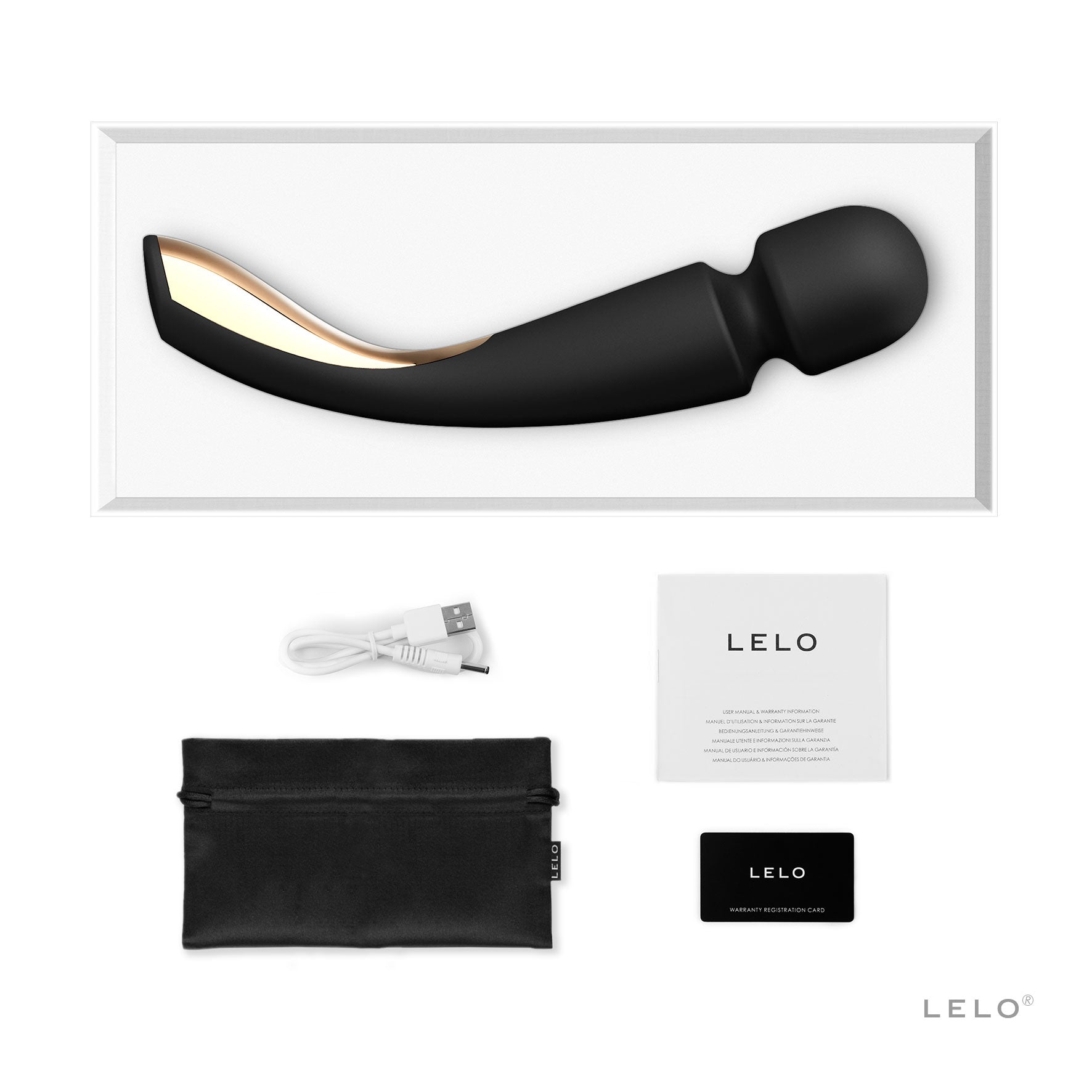 LELO Smart Wand 2 Large - Black Black