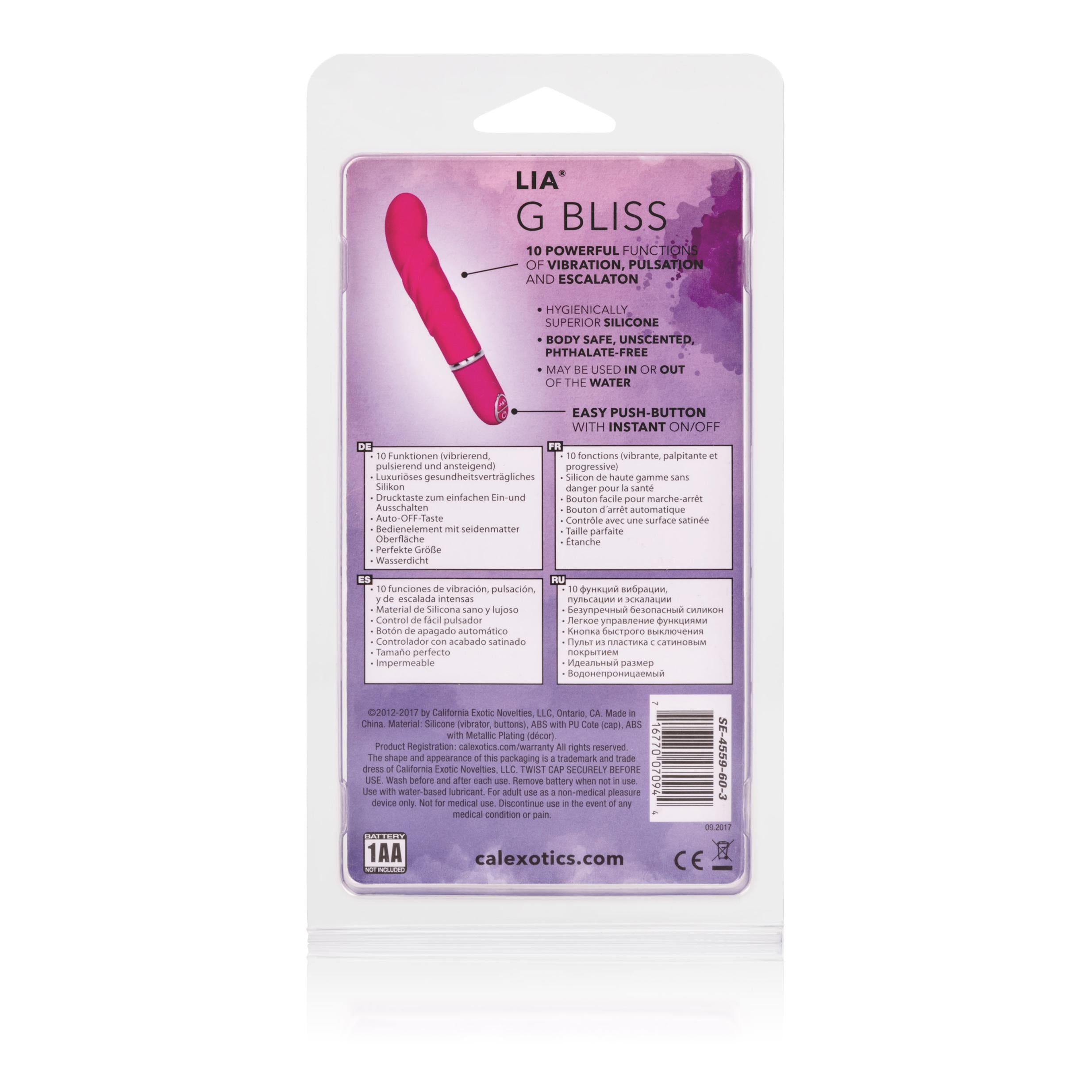 Lia G-Bliss Vibrator - Pink