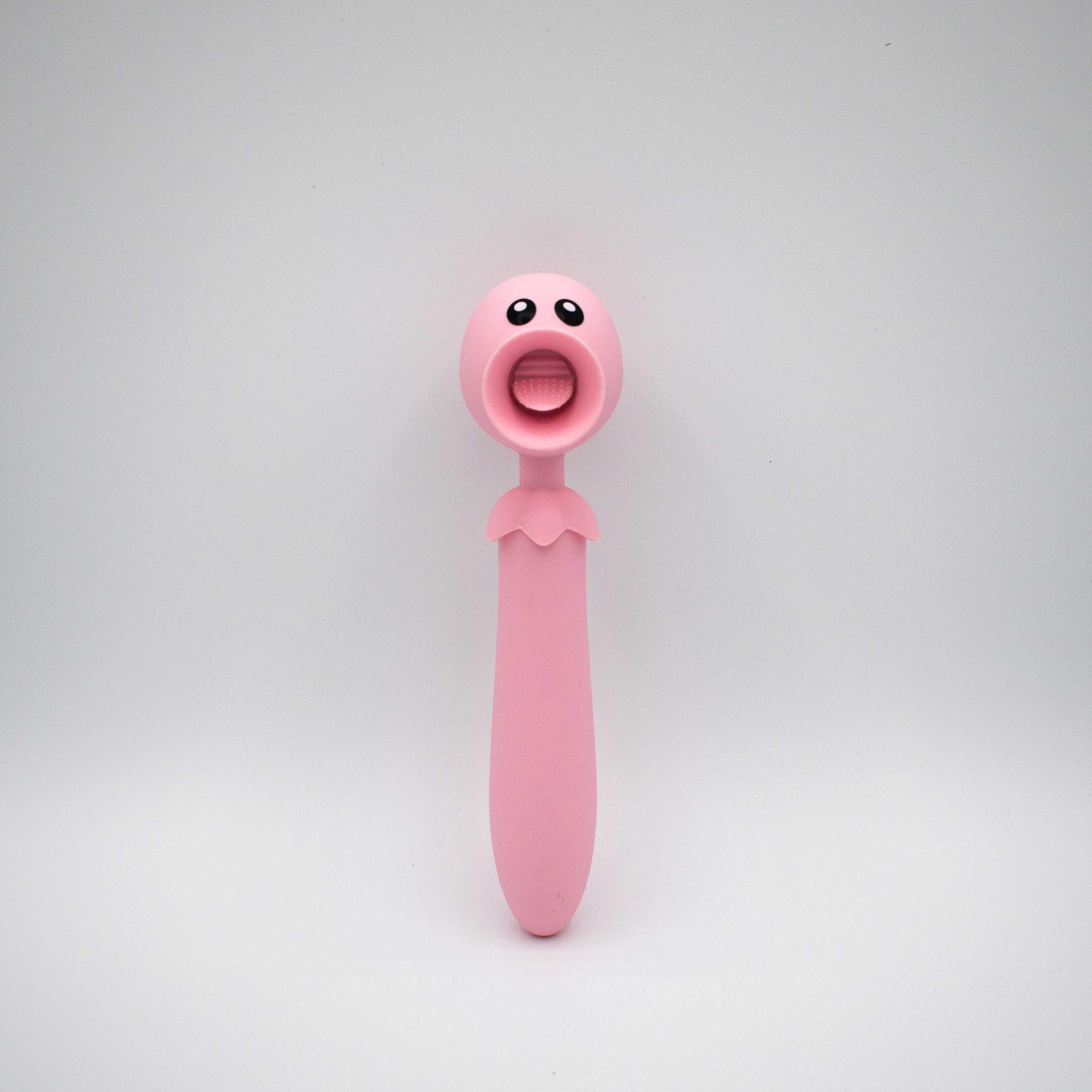 Lick n' Stick Clit Flicker and G-Spot Vibrator -  Pink