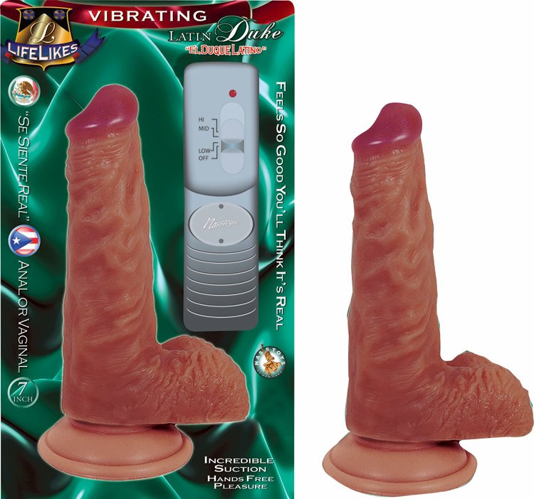 Lifelike Vibrating Latin Duke - The Ultimate Pleasure!