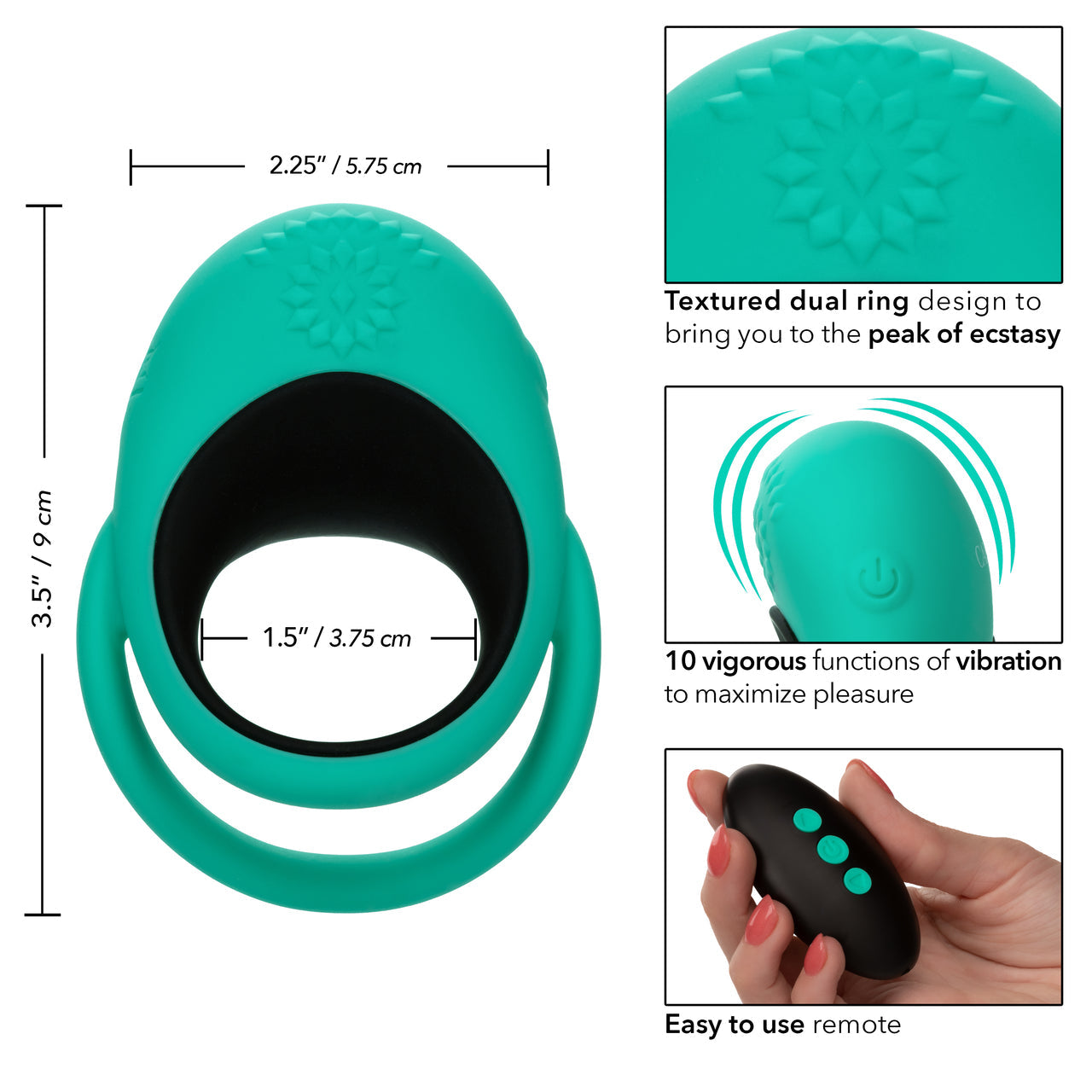 Link Up Remote Max Control Vibrating Cock Ring