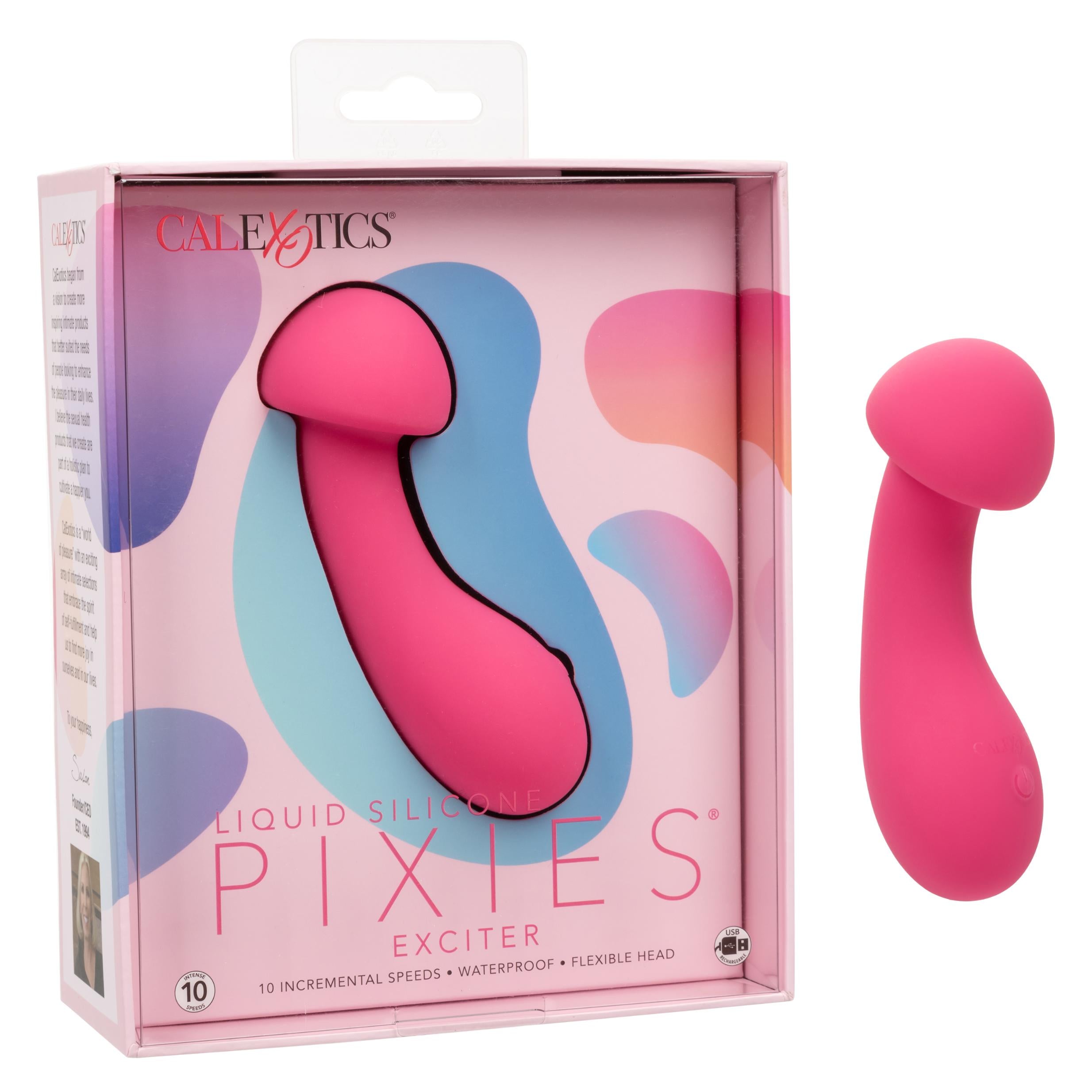 Liquid Silicone Pixies Exciter Vibrator - Pink