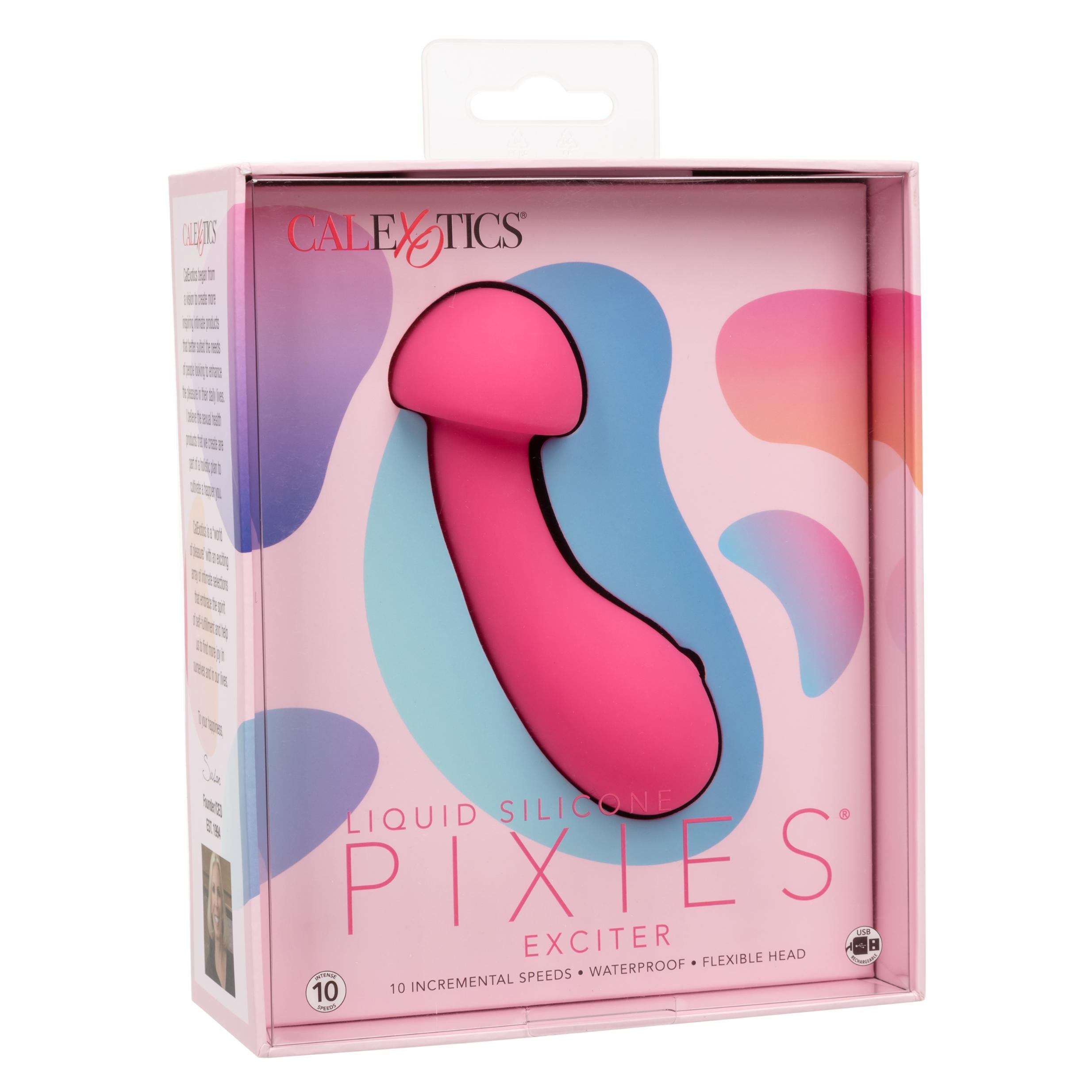 Liquid Silicone Pixies Exciter Vibrator - Pink