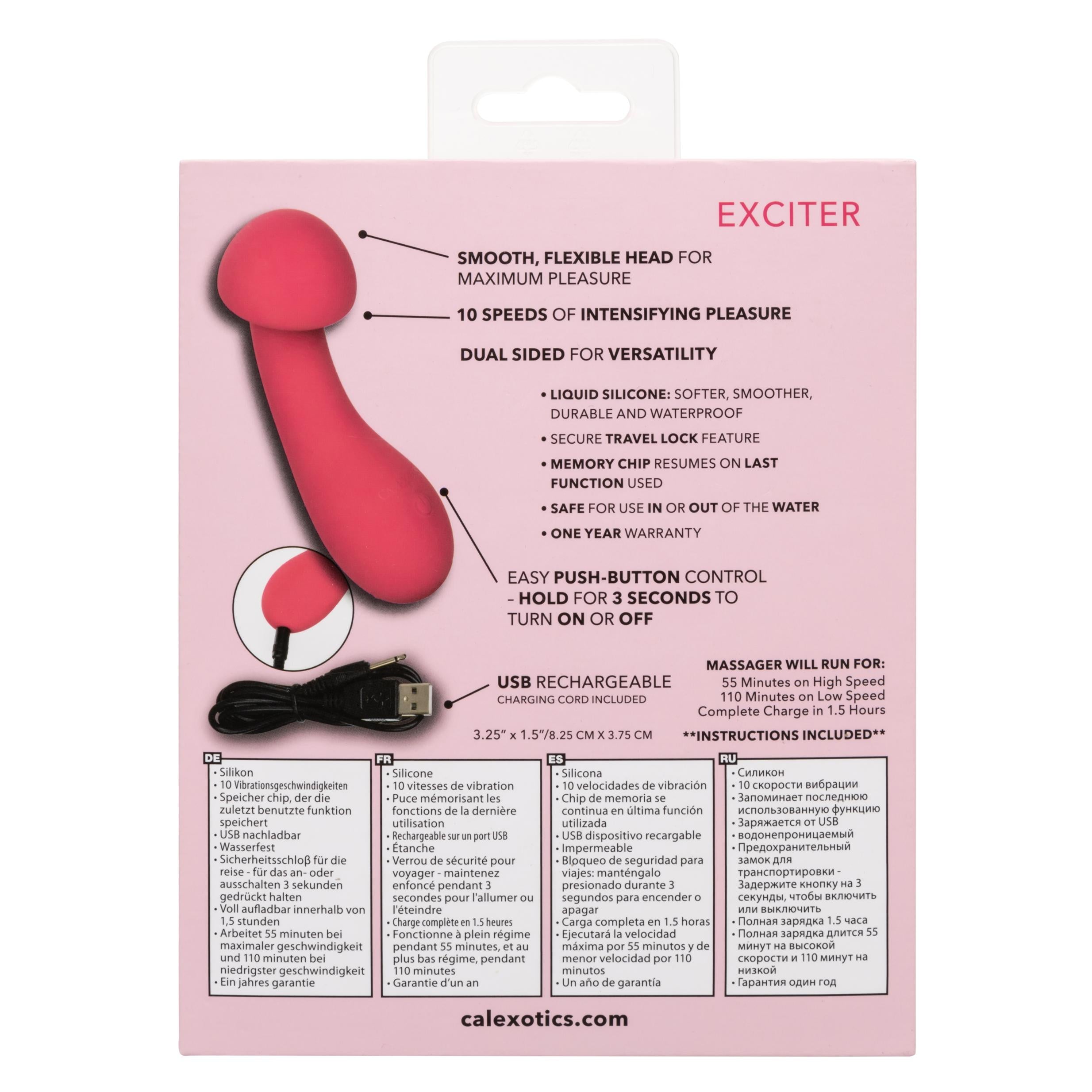 Liquid Silicone Pixies Exciter Vibrator - Pink