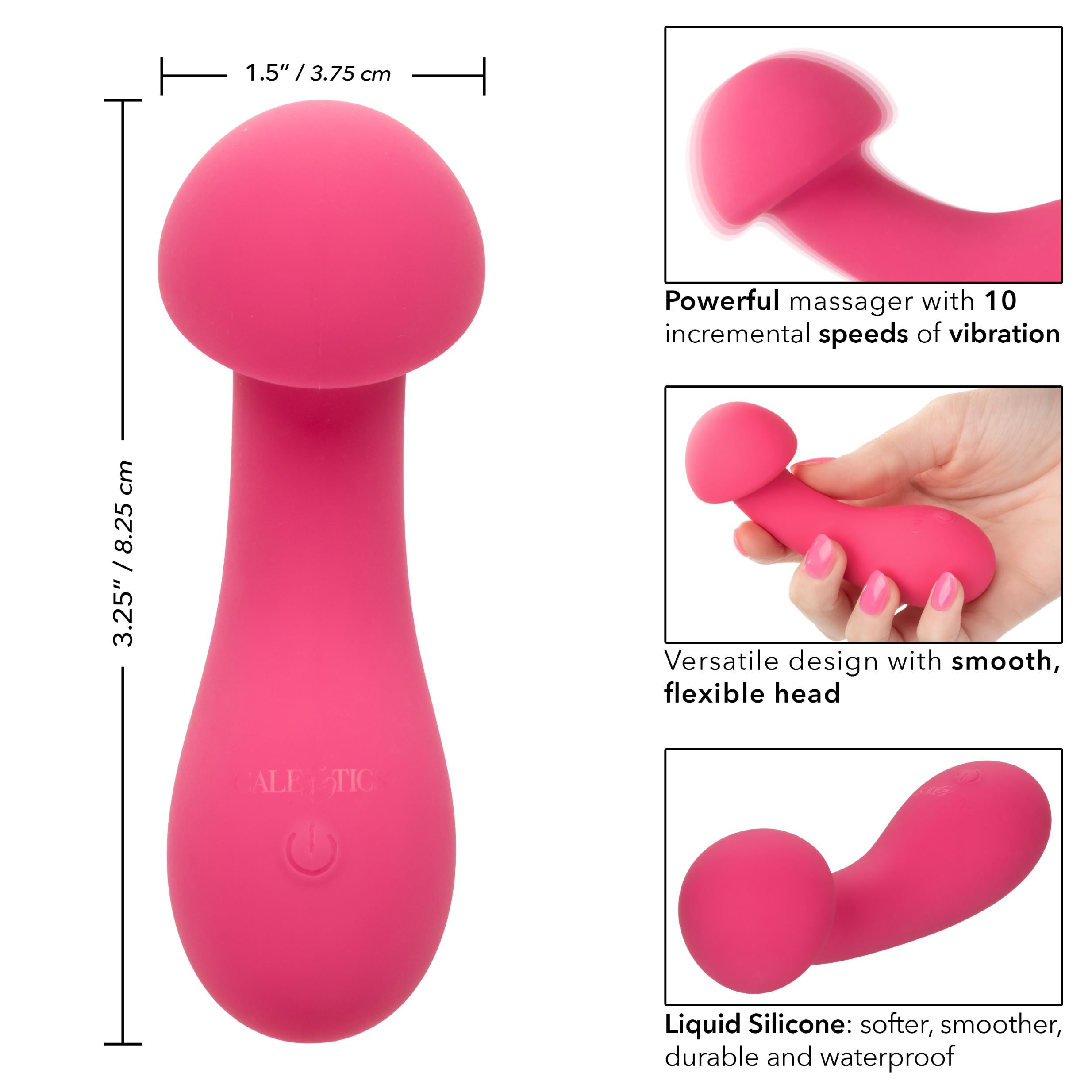 Liquid Silicone Pixies Exciter Vibrator - Pink