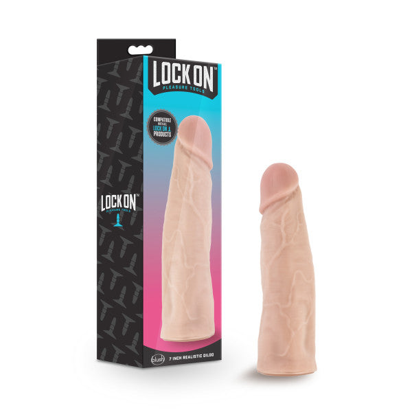 Lock On Realistic Lock On Dildo Vanilla / 7"