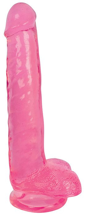 Lollicock - 8 Inch Slim Stick With Balls - Grape Ice Cherry Ice Pink