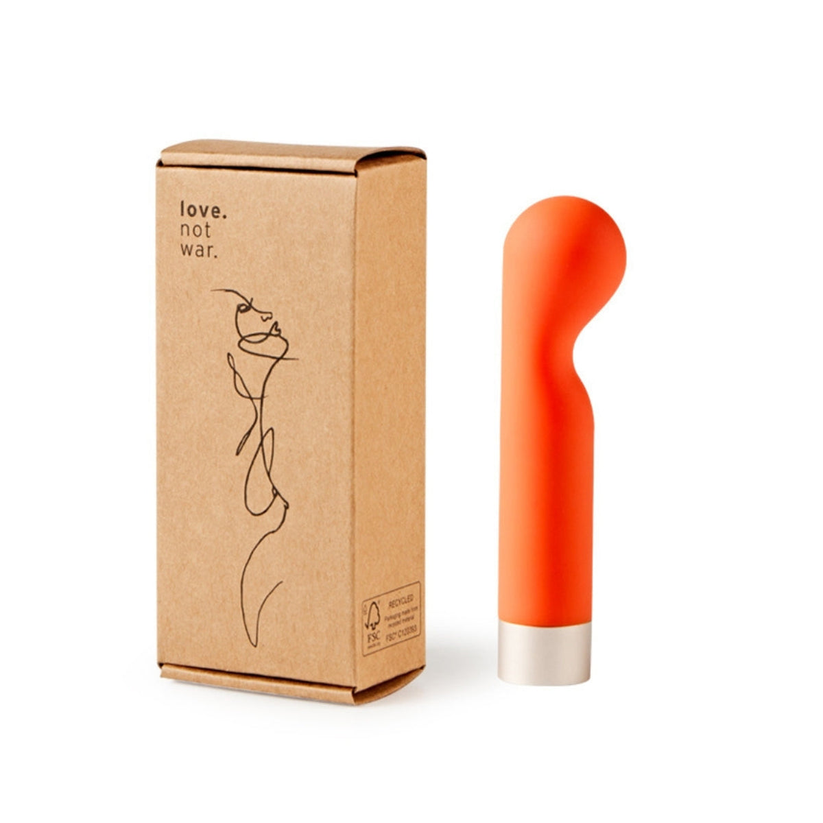 Love Not War Kama Head Clitoral Vibrator - Orange