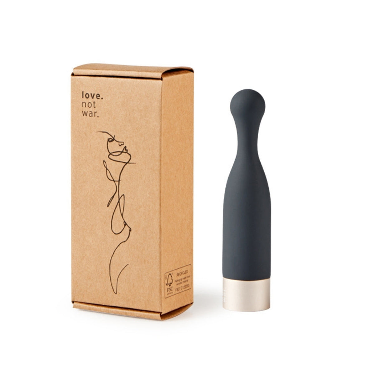 Love Not War Meile Head Clitoral Vibrator - Grey