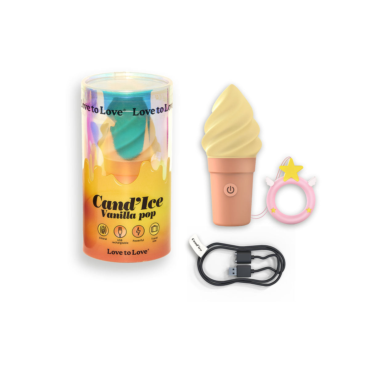 Love to Love Cand'Ice Vibrator - Vanilla Pop