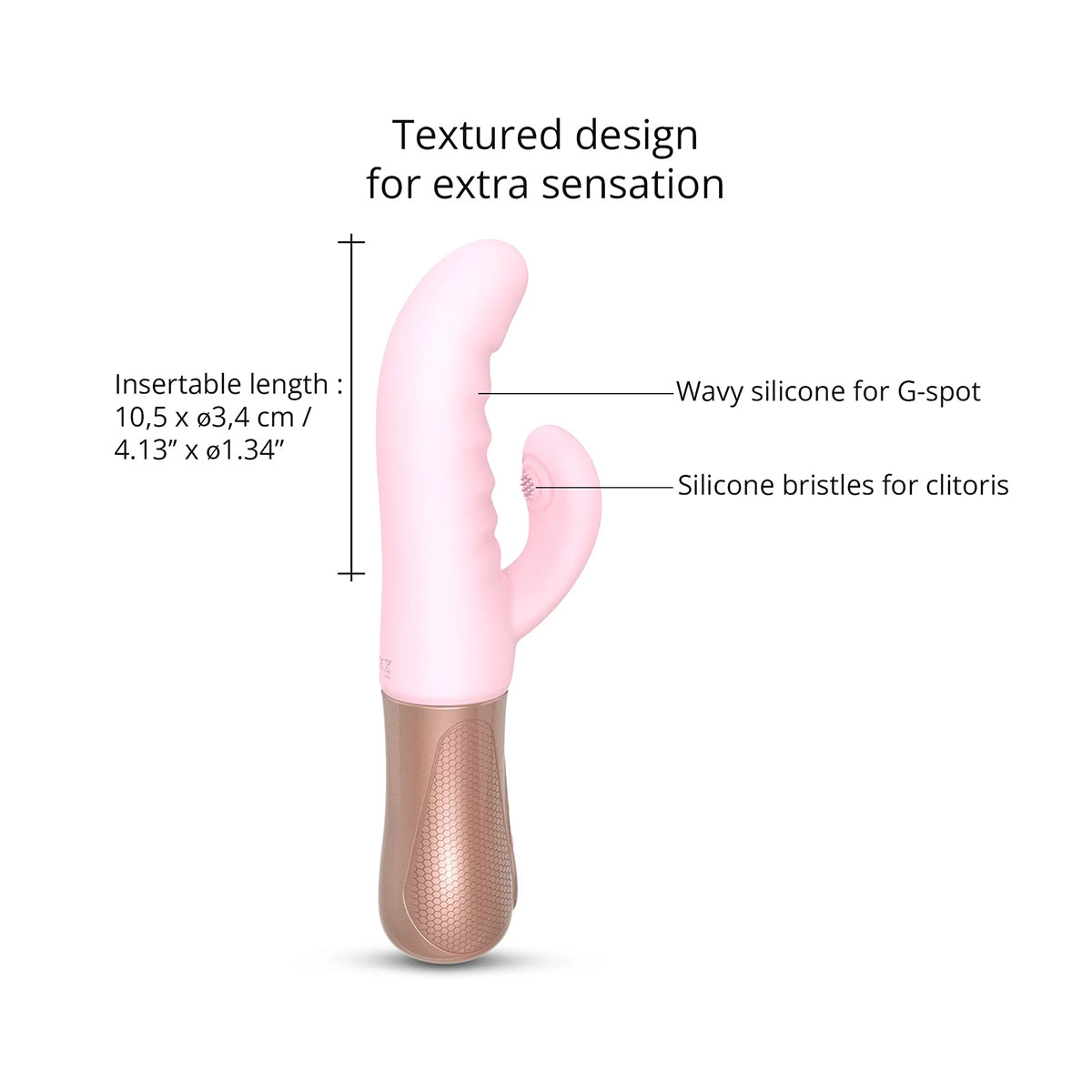 Love to Love Sassy Bunny Vibrator - Baby Pink